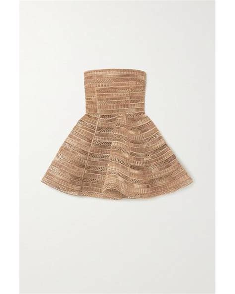 dolce & gabbana’s strapless, woven, raffia mini dress|d&g online shopping.